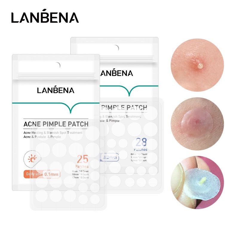 Lanbena Acne Pimple Patch Day &amp; Night Striker Jerawat / Stiker Jerawat / Penutup Jerawat / Plester Jerawat