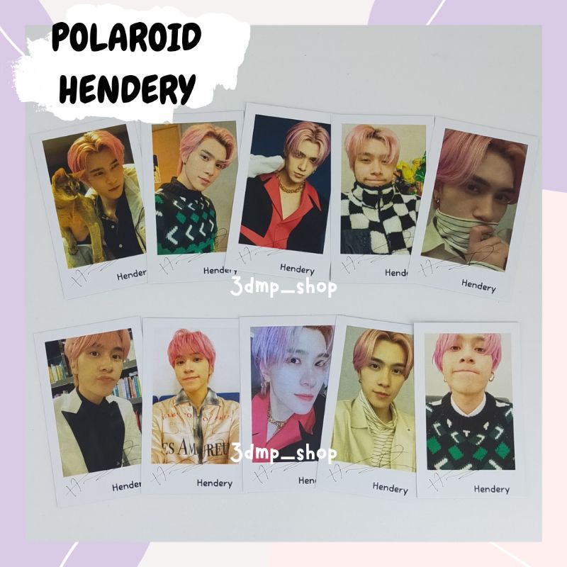 [10 Lembar] Polaroid NCT Wayv Yangyang Hendery lucas