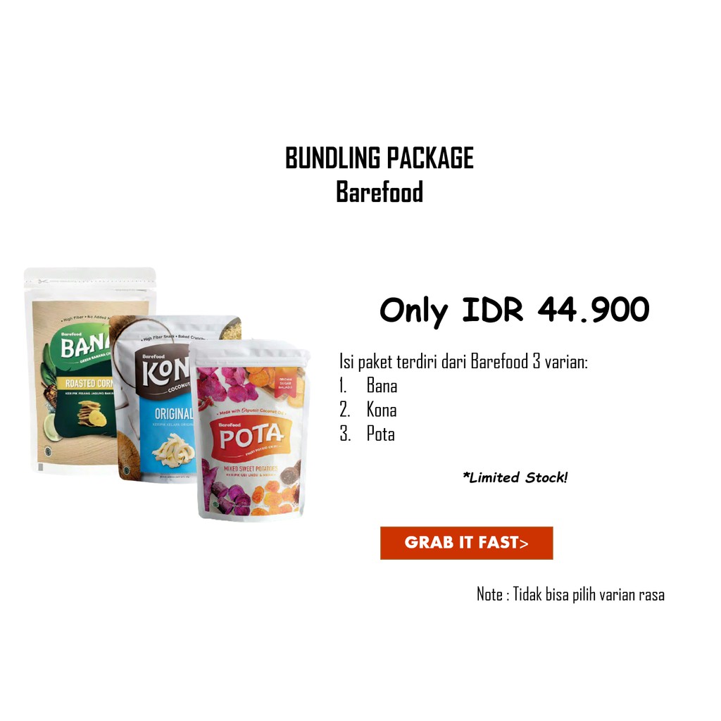 

Paket Hemat - Barefood