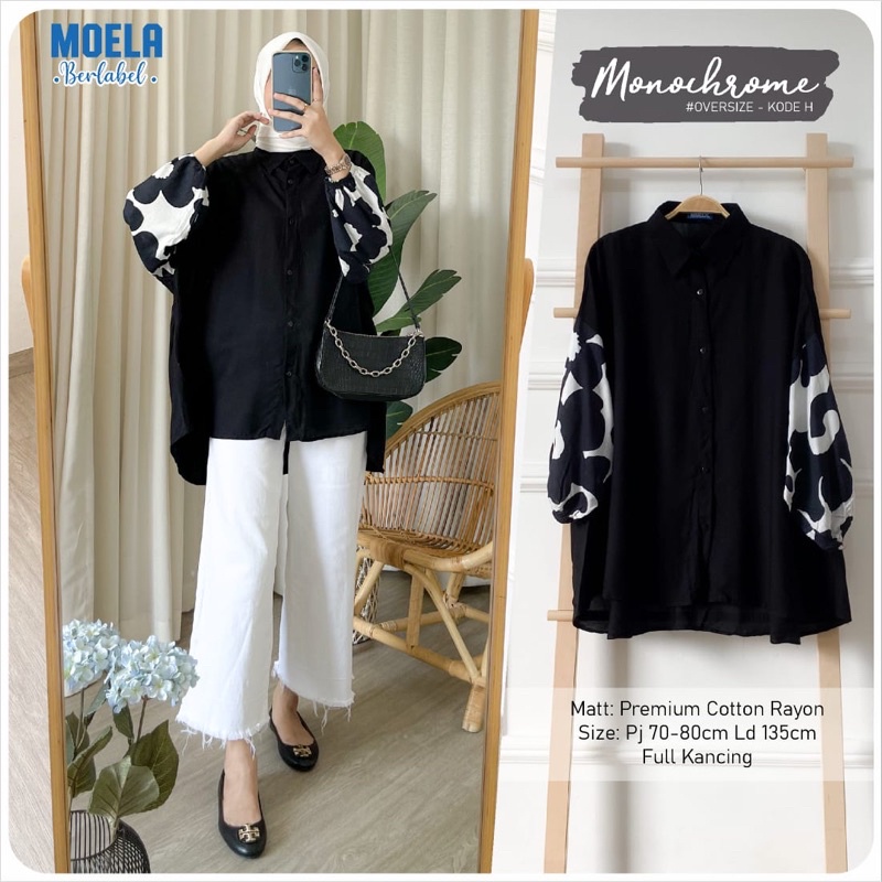 Monochrome Blouse Moela