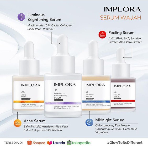 IMPLORA - Face Serum (Serum Wajah) ORIGINAL BPOM