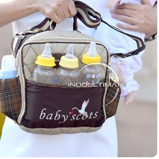 ▲ Tas Bayi BABY SCOTS MEDIUM / Tas Baby / Tas perlengkapan bayi BY 09 ♔