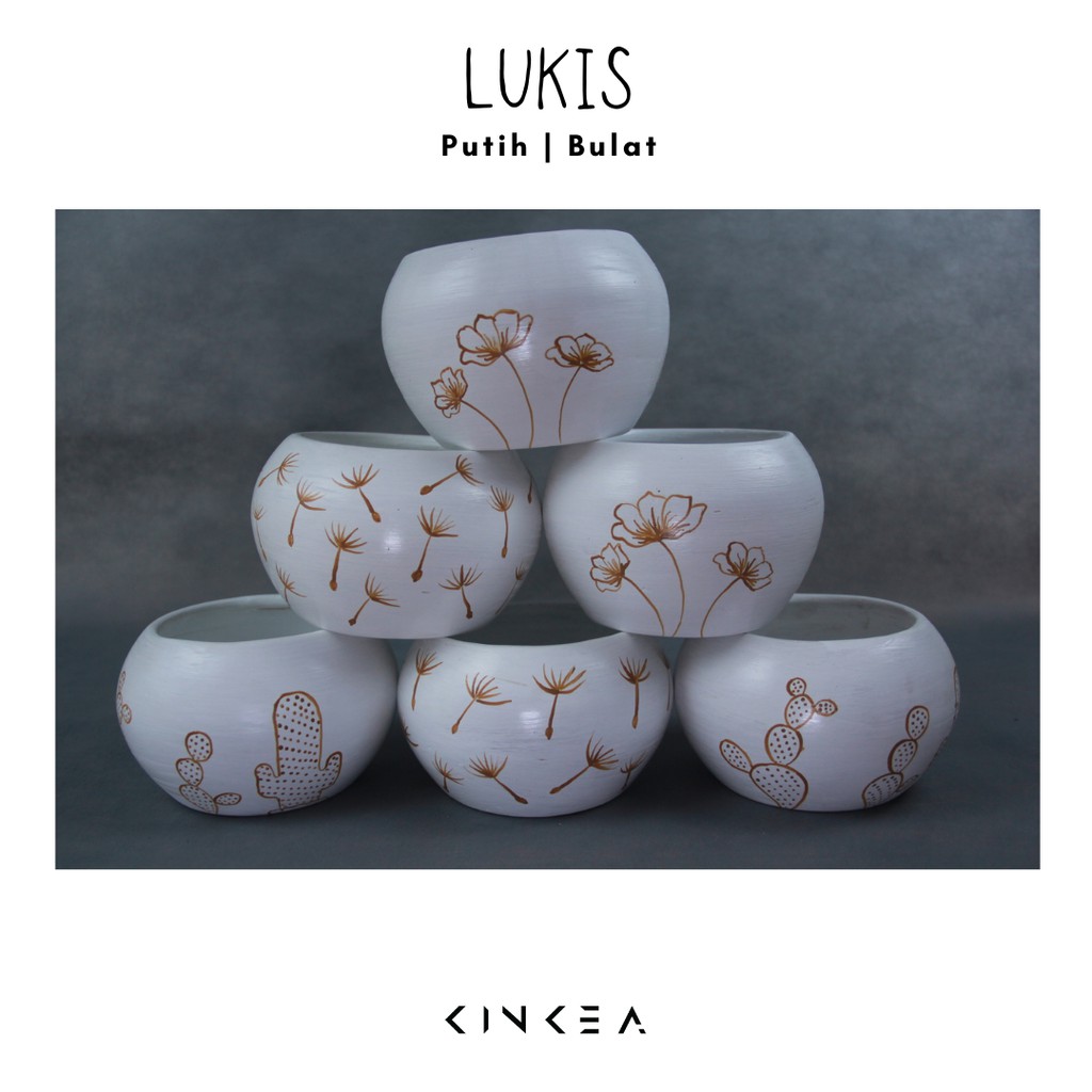 

FREE Ongkir+Bubble Wrap+Dus - KINKEA Pot Bulat -15 cm - Banyak Warna