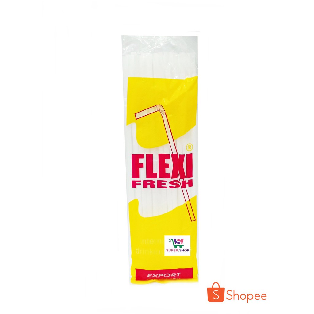 Flexi Fresh Sedotan Minuman Bengkok Putih