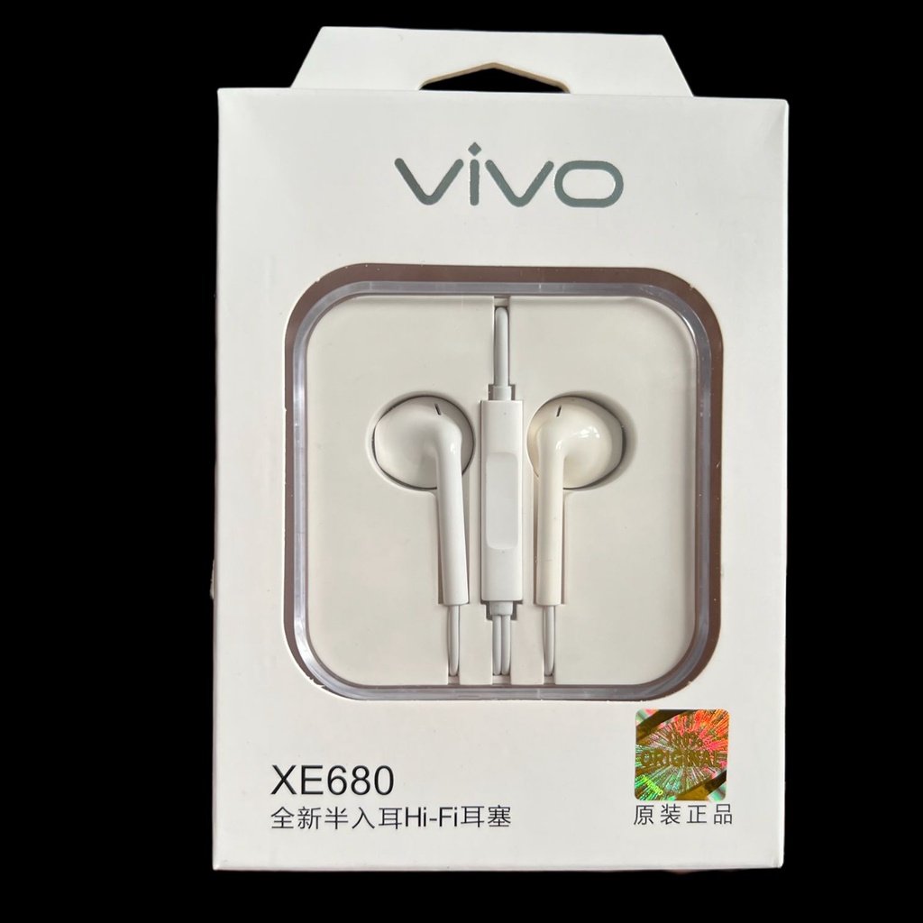 Headset Handsfree VIVO XE680 Audio Jack 3.5 mm Original 100%