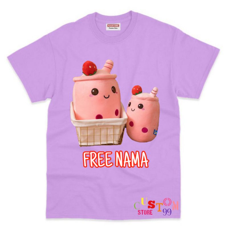 BAJU KAOS BONEKA BOBBA ANAK TERBARU BAHAN PREMIUM FREE NAMA