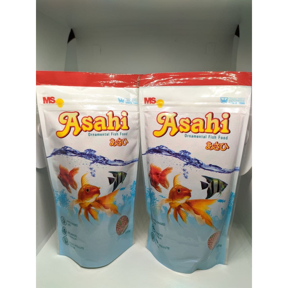 Pelet Ikan Hias Asahi 100Gr 100 Gram Pelet Pakan Ikan Koi Koki Floating Type