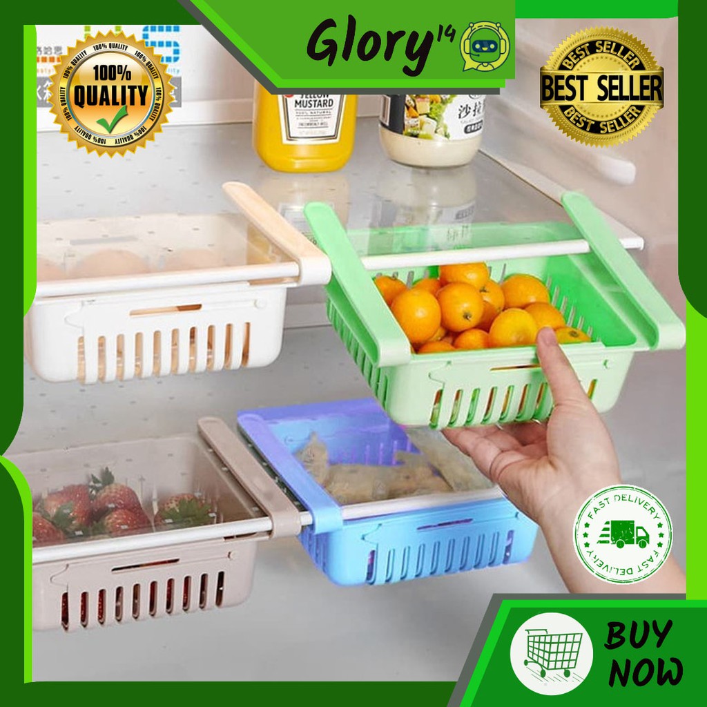 LACI TAMBAHAN KULKAS KOTAK PENYIMPANAN LACI KULKAS SERBAGUNA LACI KULKAS TAMBAHAN A801