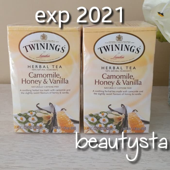 

Twinings Herbal Tea/ teh Camomile- Honey & Vanilla /Caff Free- 20 bags - tth462