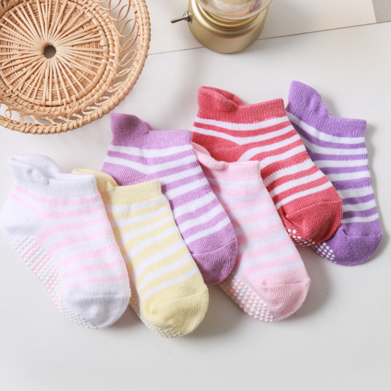 ZBH Kaos Kaki Bayi Anti Slip Pendek Motif Polos 6479 Kaos Kaki Anak Perempuan Laki Laki Polos 3D 6480 Lucu Baby Socks Kids Cute Unik Anti Slip 6481 Murah Import