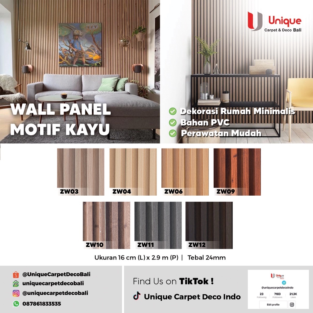 Jual Wpc Wallpanel D Partisi Wood Panel Kisi Kisi Dinding Solid Kayu