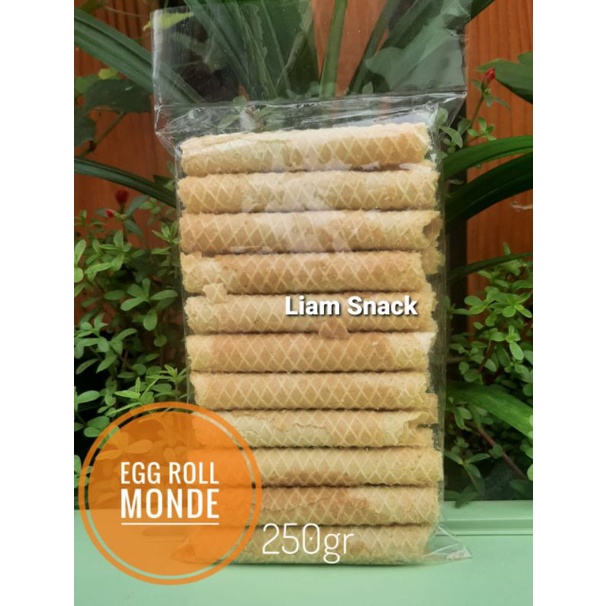 

Egg Roll Monde 250gram, jajanan, cemilan, kue kering & snack enak termurah & berkualitas.