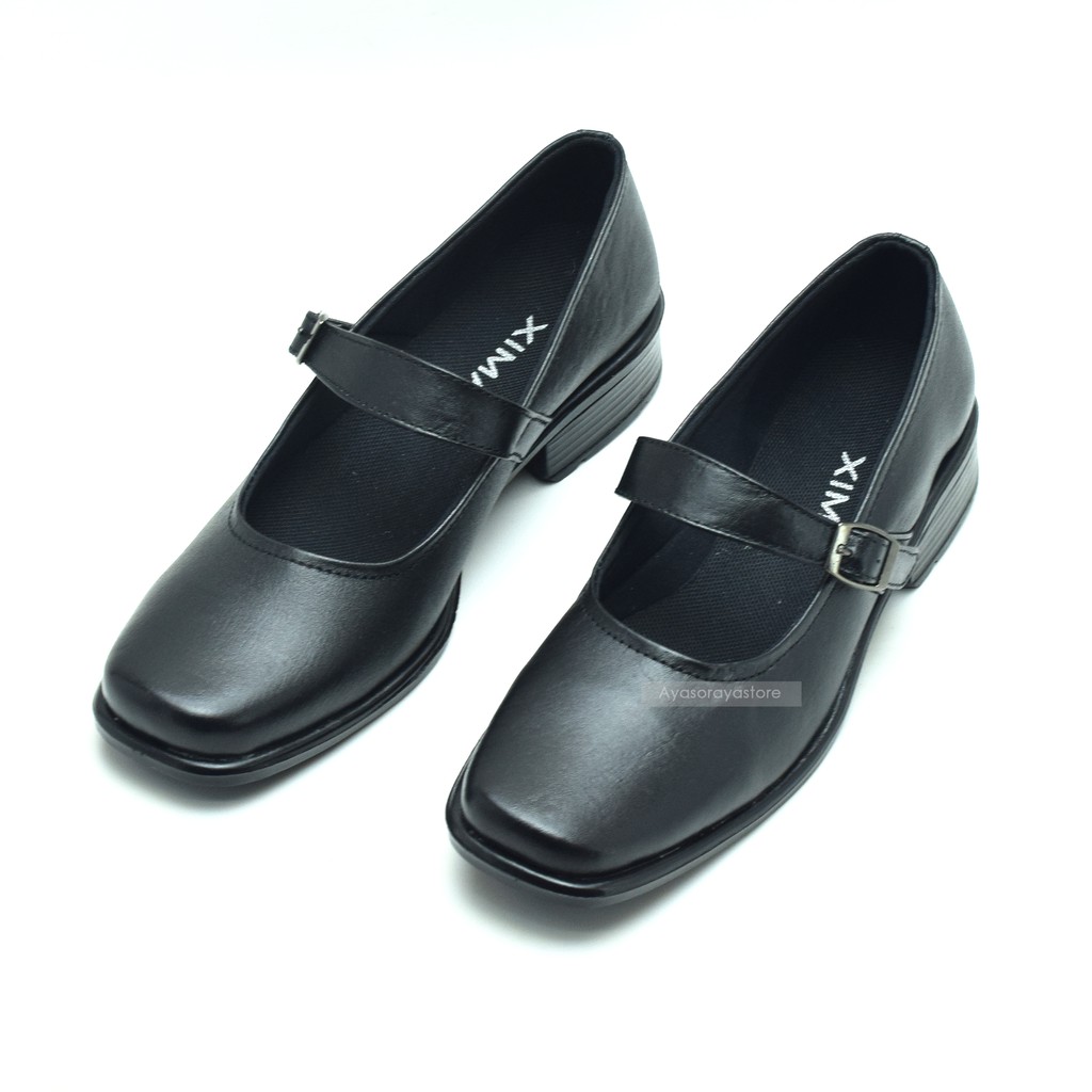 Sepatu Pantofel Sekolah Paskibra Wanita Formal Ukuran Besar Jumbo 36 44 Bahan Kulit - Xima XPK