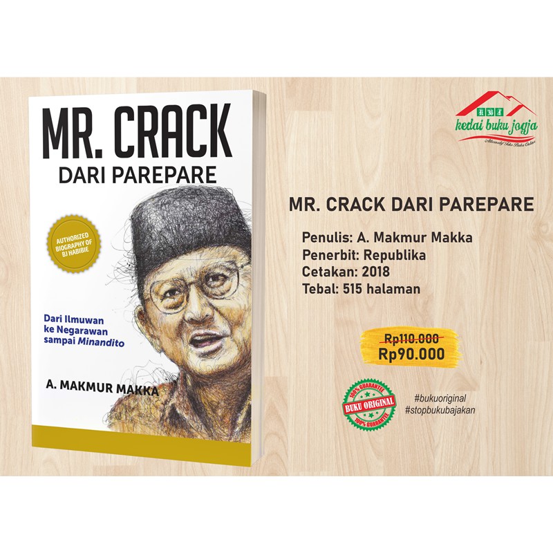 Buku Biografi Bj Habibie Mr Crack Dari Parepare Shopee Indonesia