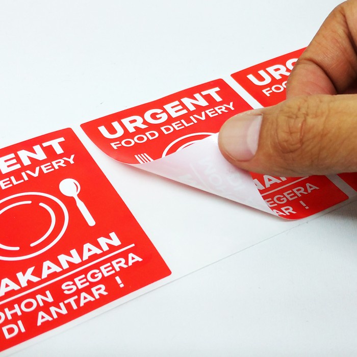 

Sticker Label Urgent Food Delivery Online Shop Stiker Pengiriman Makanan Olshop 6 x 8 cm (1 Roll/300