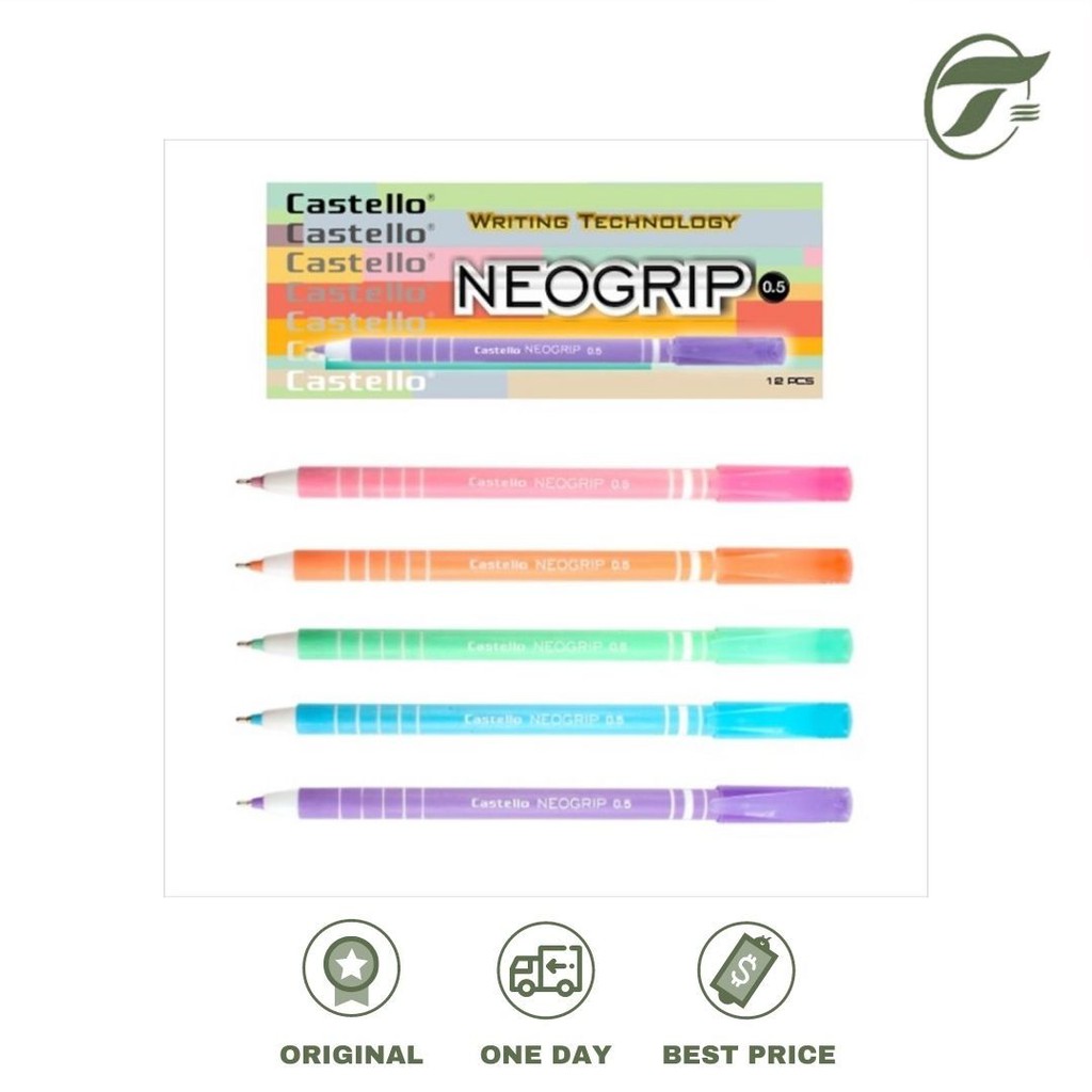 

BALLPEN CASTELLO NEOGRIP 0.5 12 PCS/PAK STANDARD (BLACK)