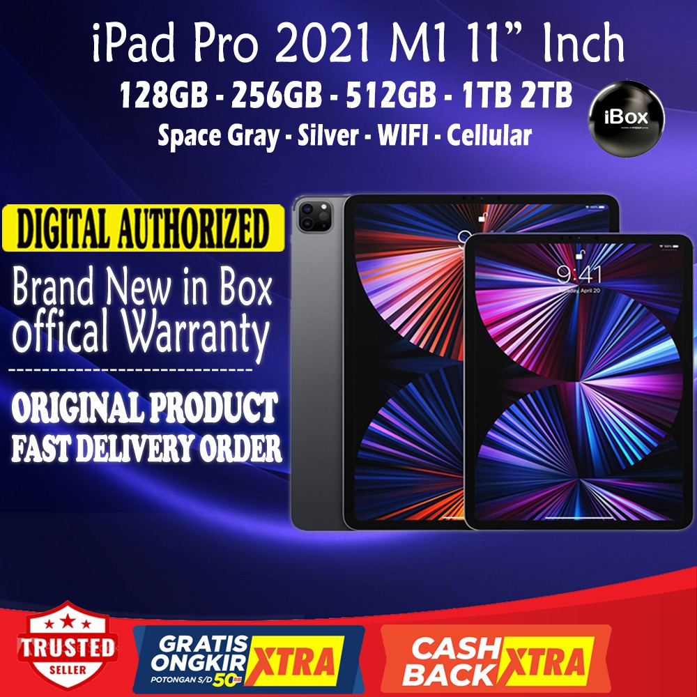 iPad Pro 2021 11" Inch M1 128GB / 256GB 512GB / 1TB 2TB WIFI+CELLULAR