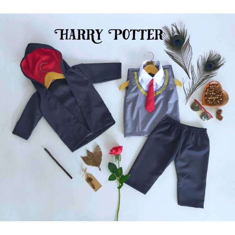 Kostum Bayi Newborn Baju Harry Potter/Properti Foto Bayi Newborn/Baju Foto Newborn