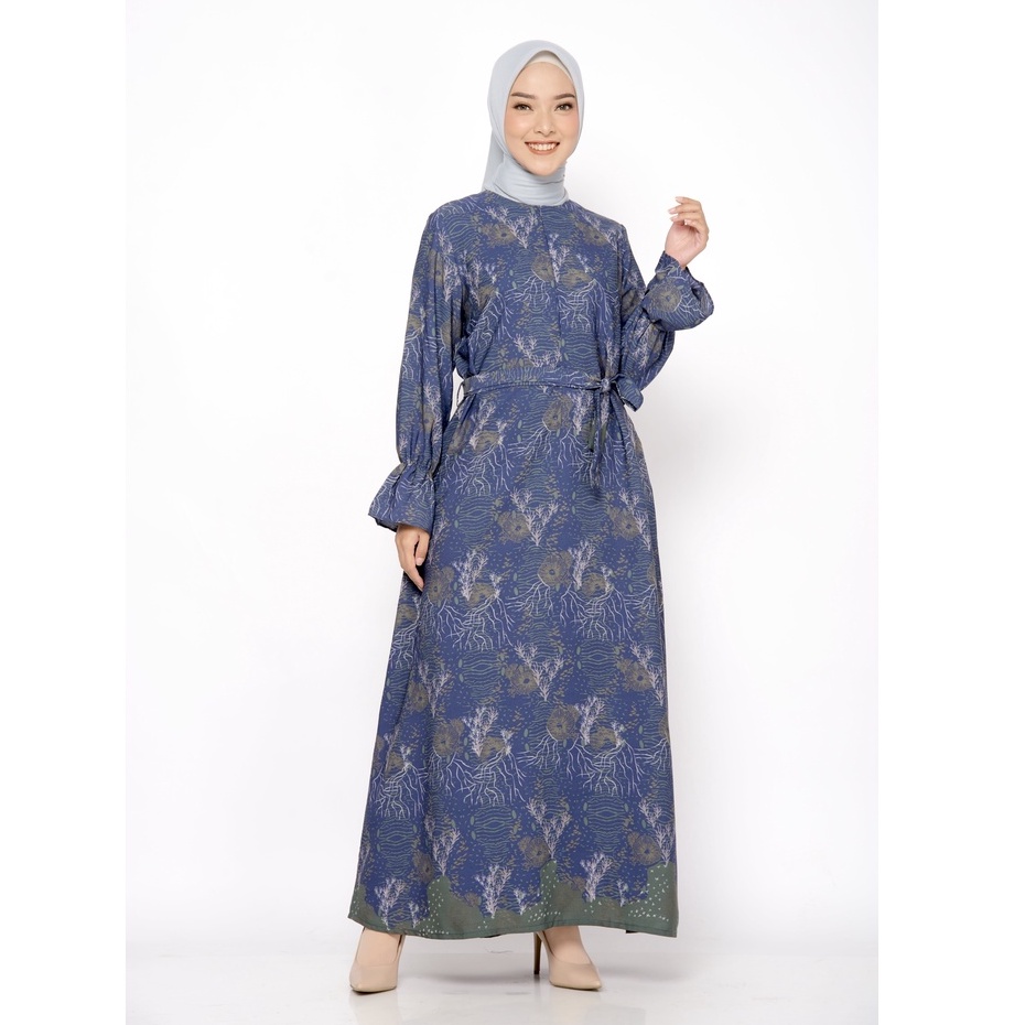 Jual ZM Zaskia Mecca - Chira Blue Gamis - Jelita Indonesia - Edisi