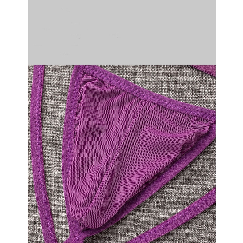 G String Pria Tipis Sexy Thong Mini Besain belakang berongga Celana Dalam Brief Y058