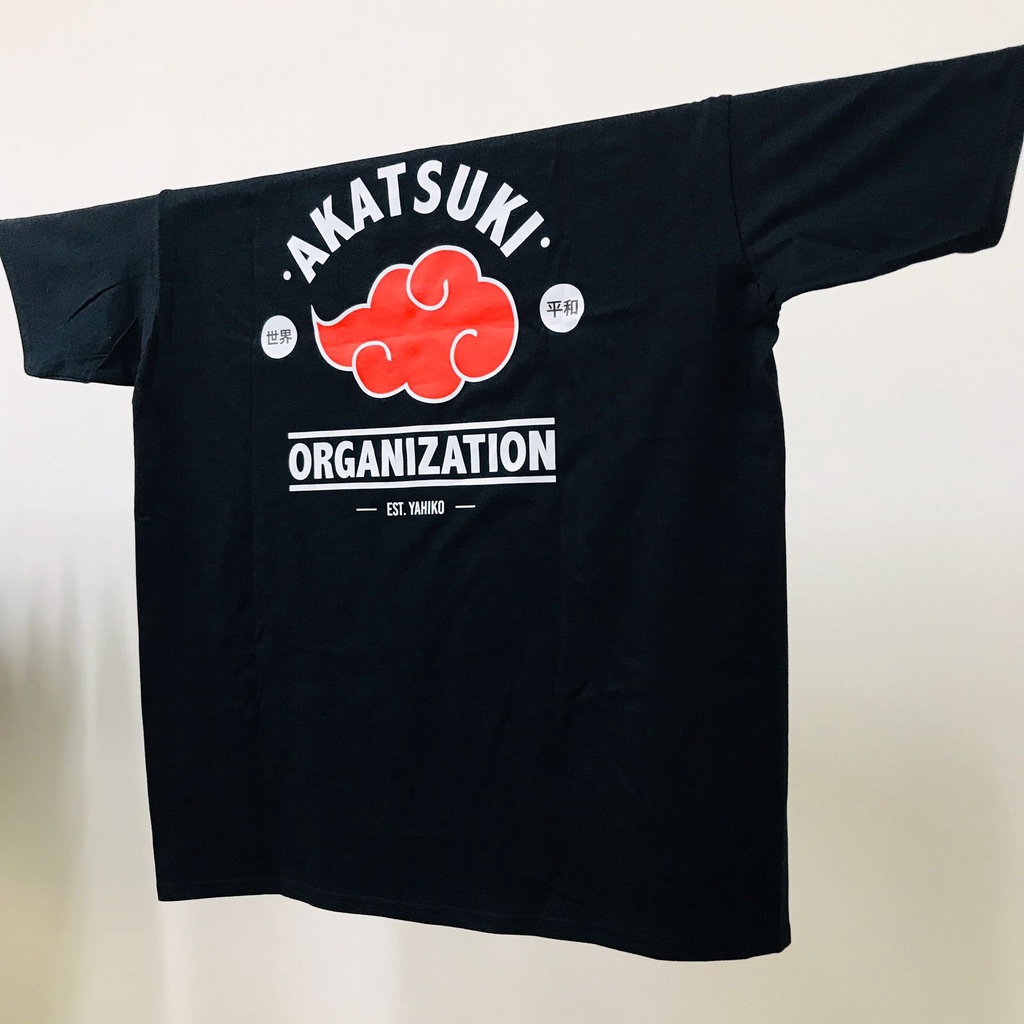 Tshirt Akatsuki Shinobi Organization Naruto Shipuden Black