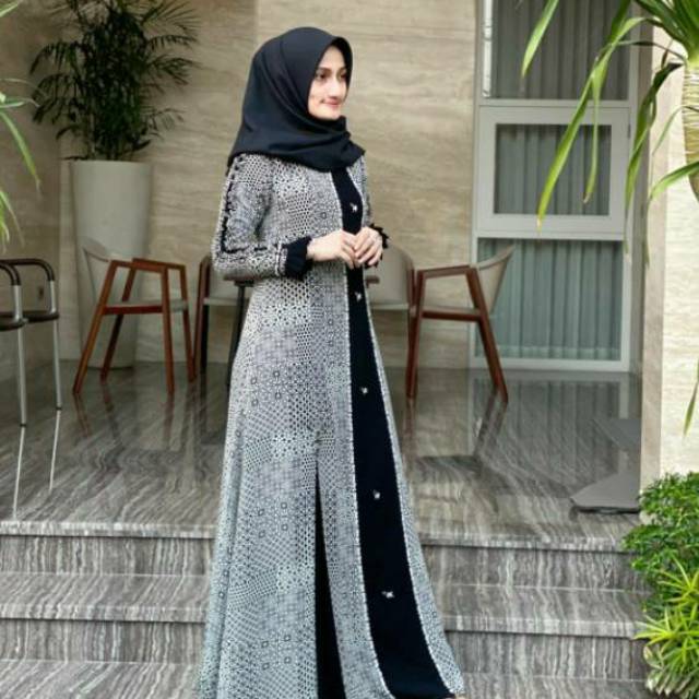 ALEENA DRESS MOTIF (Size XXL) by Javina