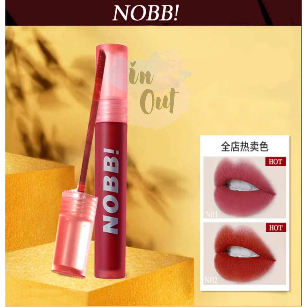 NOBB Lipstick Matte Velvet Lip Cream Tahan Lama lipstik 6 Warna