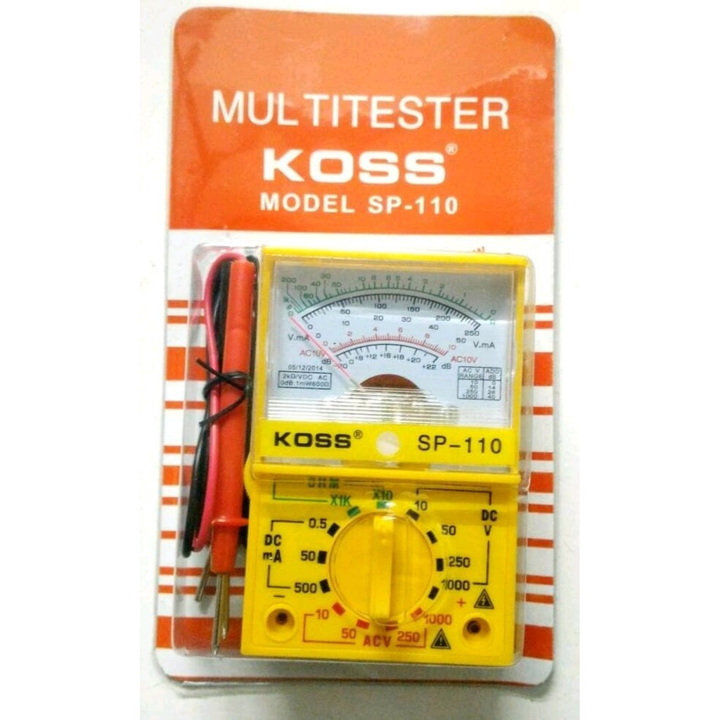 MULTIMETER ANALOG MULTITESTER MANUAL