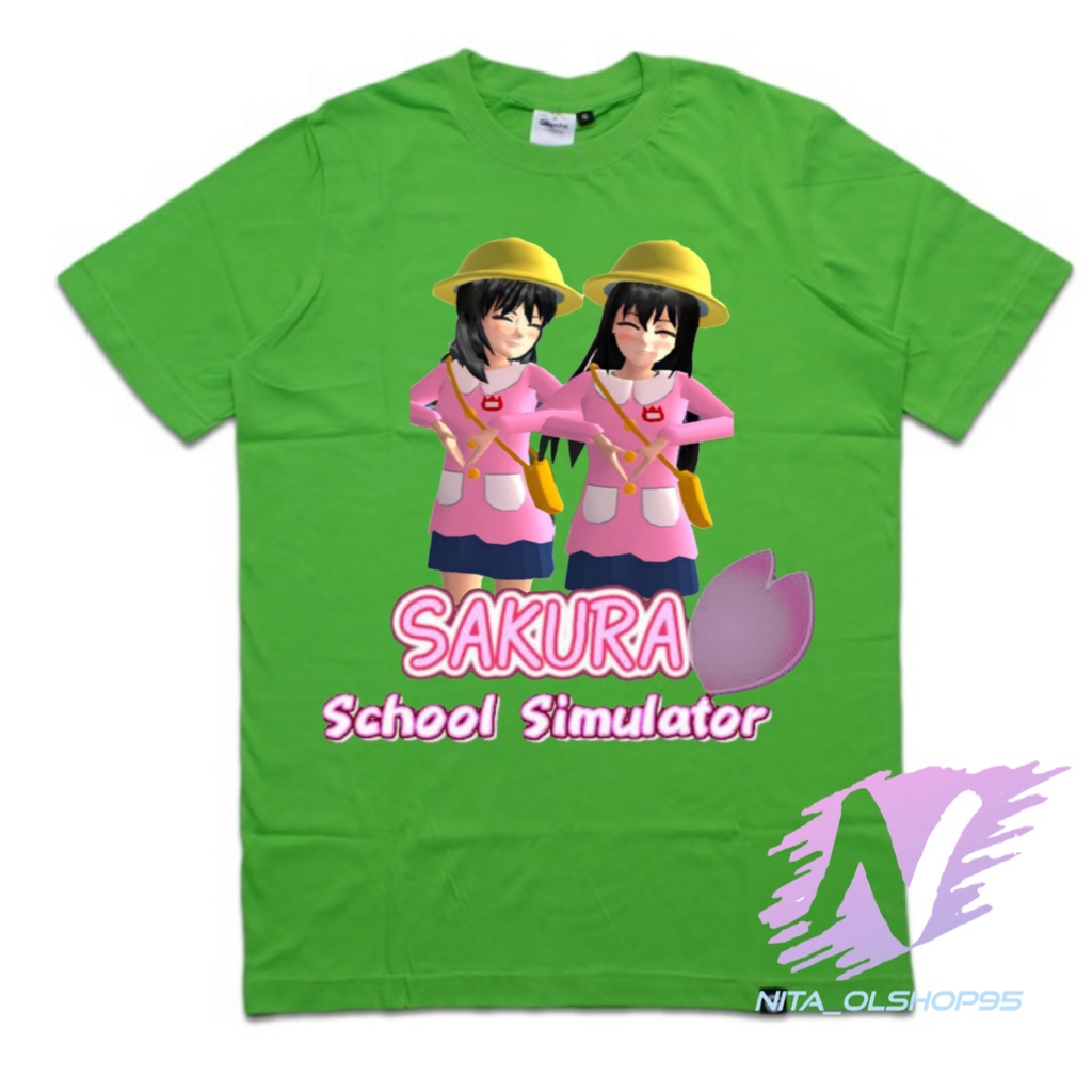 sakura school simulator baju kaos anak