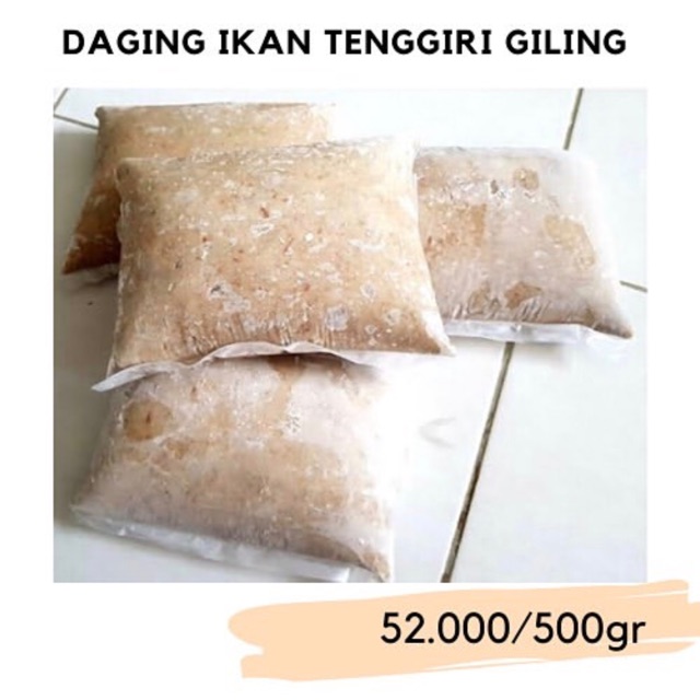 

[TURUN HARGA] Daging ikan tenggiri giling 100% 500gr