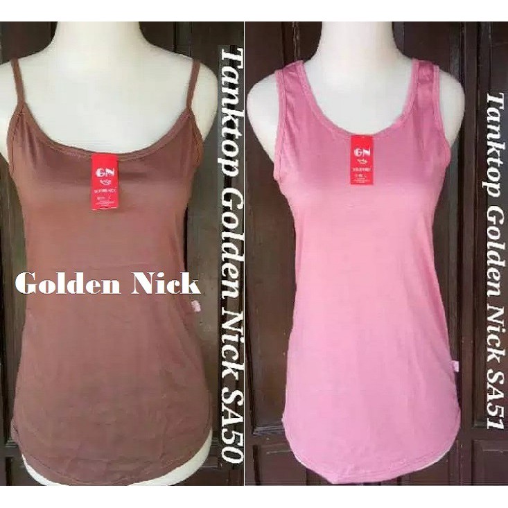 Tank Top Kaos Perempuan Golden Nick SA 50 & SA 51 / Singlet TankTop Wanita Cewek GN SA50 & SA51-2