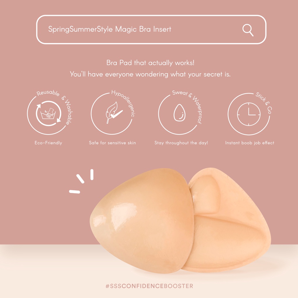 SpringSummerStyle Seamless Magic Bra Insert / Bra Pad-5