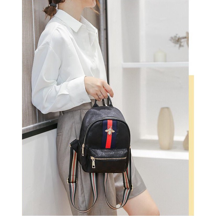 BJ16137 - BLACK/GRAY - TAS RANSEL IMPORT TERMURAH JAKARTA ELJ6137