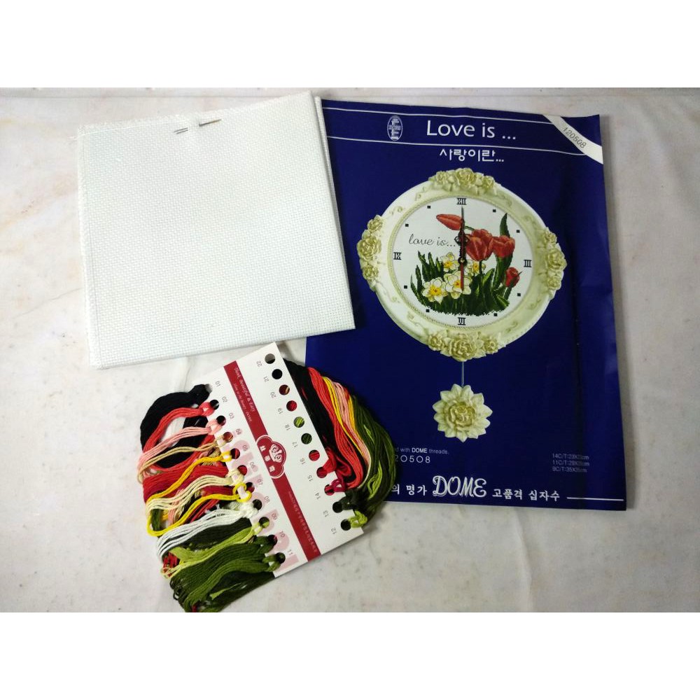 Paket DIY Craft Sulam Kristik DOME 120508 Bunga Flower Tulip