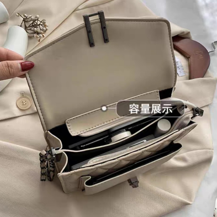 BJ57370 - BEIGE/BLACK/RED - TAS SLEMPANG JINJING TOTEBAG HANDBAG WANITA FASHION IMPORT MODIS ELEGAN TERMURAH TERLARIS TERBARU BAGSTORE JAKARTA TAS BATAM CR7370