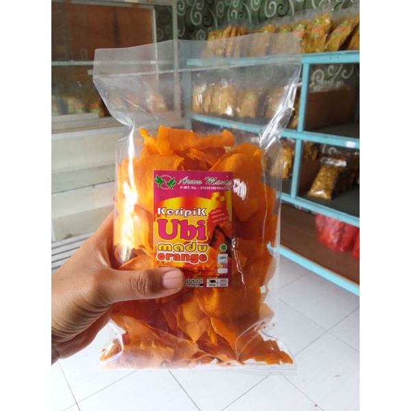 

keripik tela madu /keripik ketela orange manis