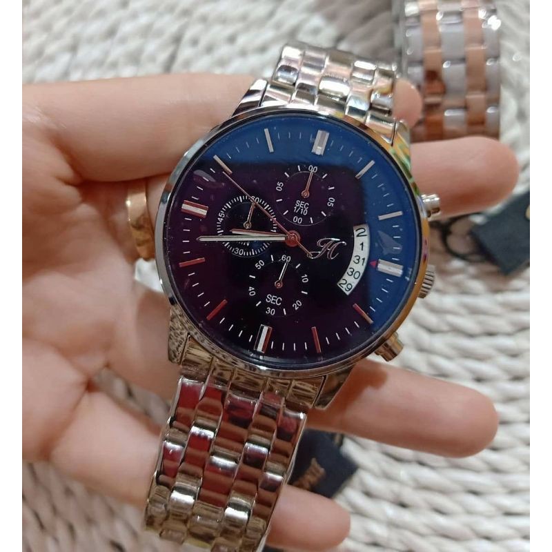 Free Box JT 8036 Jims Honey Jam Tangan Pria Waterproff Chrono Aktif