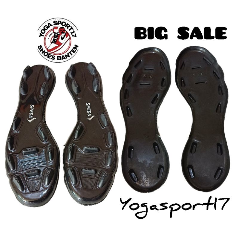 Outsole bawahan sepatu bola specs solid ori, telapak sepatu bola lentur