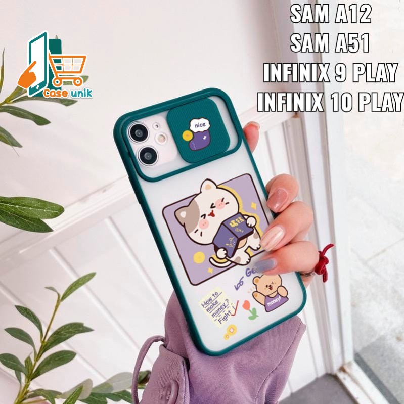 SS069 SOFTCASE SLIDE KARAKTER INFINIX SMART 5 6 HOT 8 9 10 11 11S PLAY CS3409