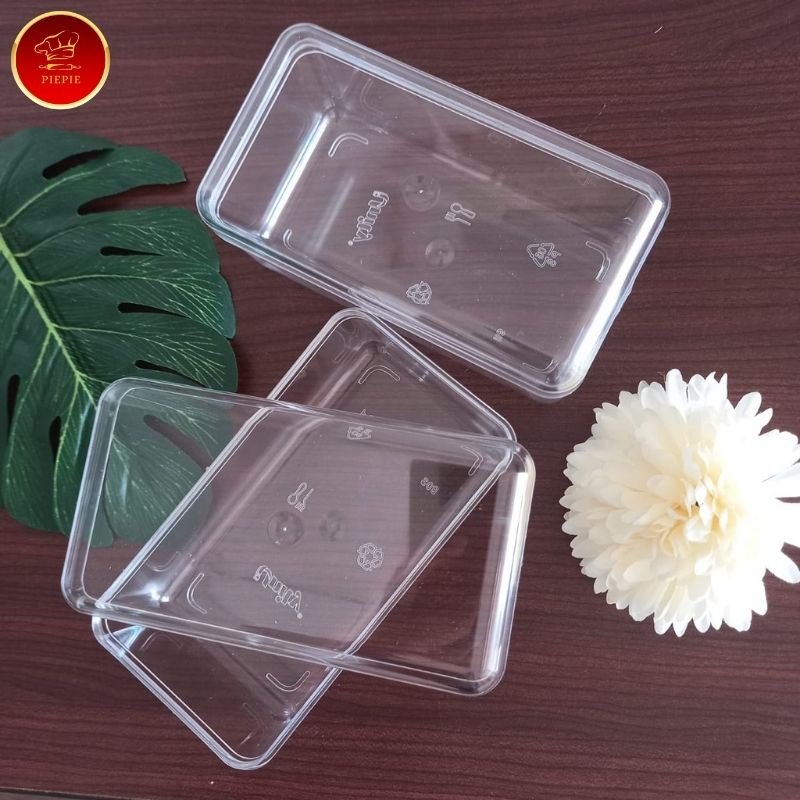 Toples Persegi Panjang Kue Kering 350 Gram Mika Polos