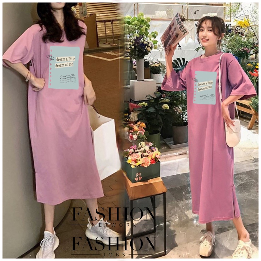 Damai fashion jakarta - long dress JUMBO wanita KEILA KEILA - konveksi murah tanah abang