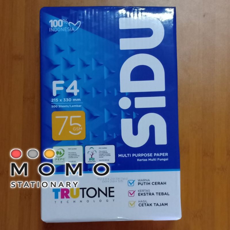 

NEW!! Kertas print hvs sidu F4 75gsm