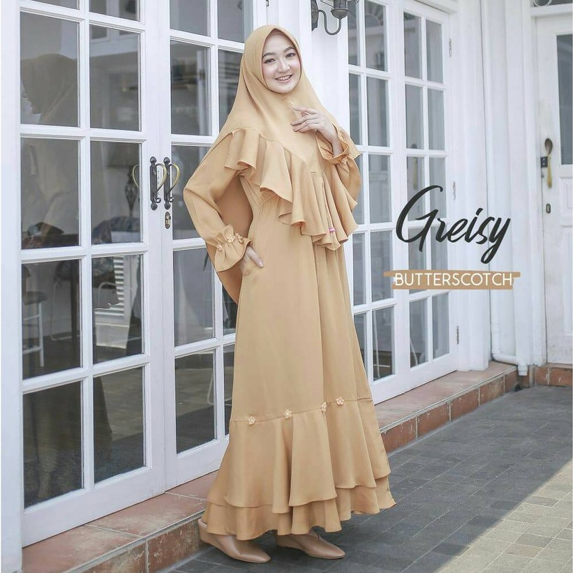 GREASY DRESS || Gamis Syari Set Drama Queen