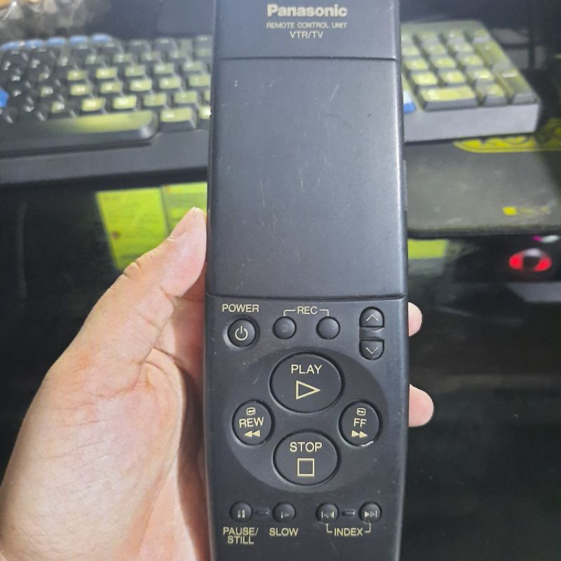 REMOTE REMOT PANASONIK VTR TV VEQ1574 ORIGINAL ASLI