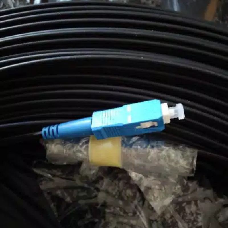 Kabel Ftth Dropcore Precon Fiber Optik Simplex Single Mode 1 core 400 meter