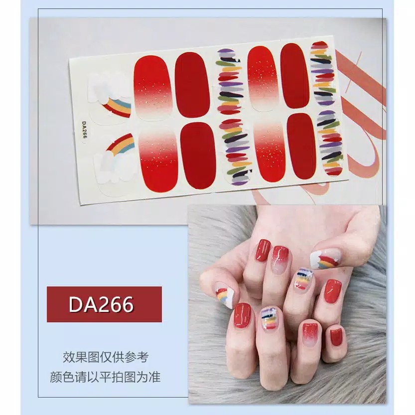 Stiker Kuku High End Motif Kartun 3D | Nail Sticker 14PCS [DA263 - DA280]