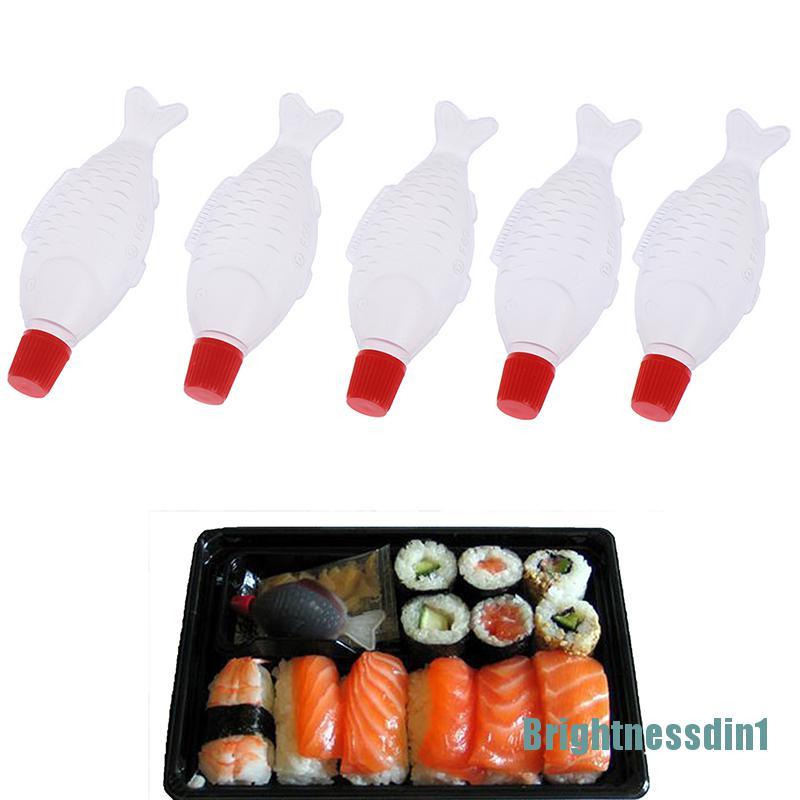 10pcs Botol Saus Mustard Sushi Ukuran 4ml Untuk Tangki Ikan