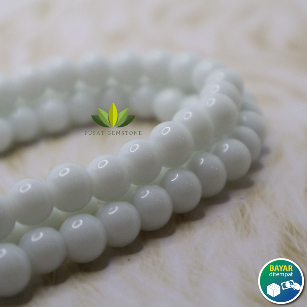 Tasbih Giok Putih Natural