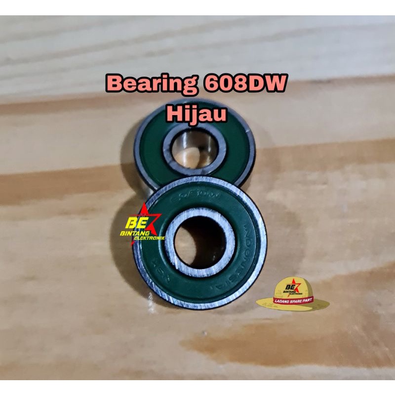 Hijau Bearing 608DW Bering NSK 608 DW As 8mm Laker Laher Kipas