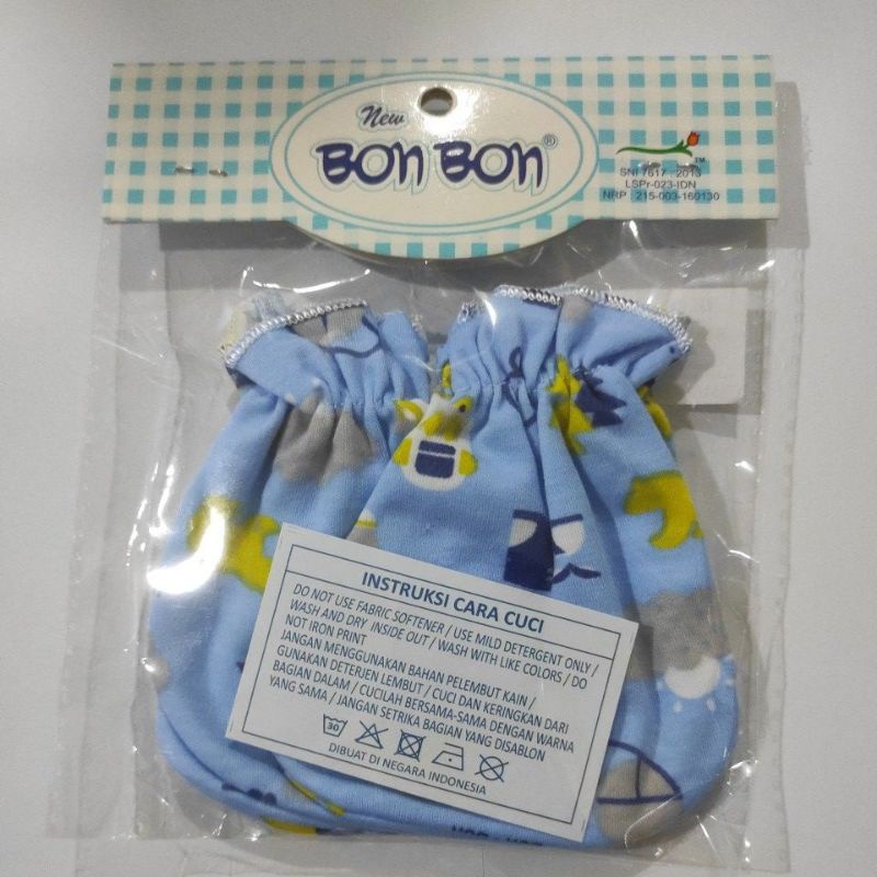 Sarung Tangan Kaki Bayi Motif New BON BON 1 Pasang SNI